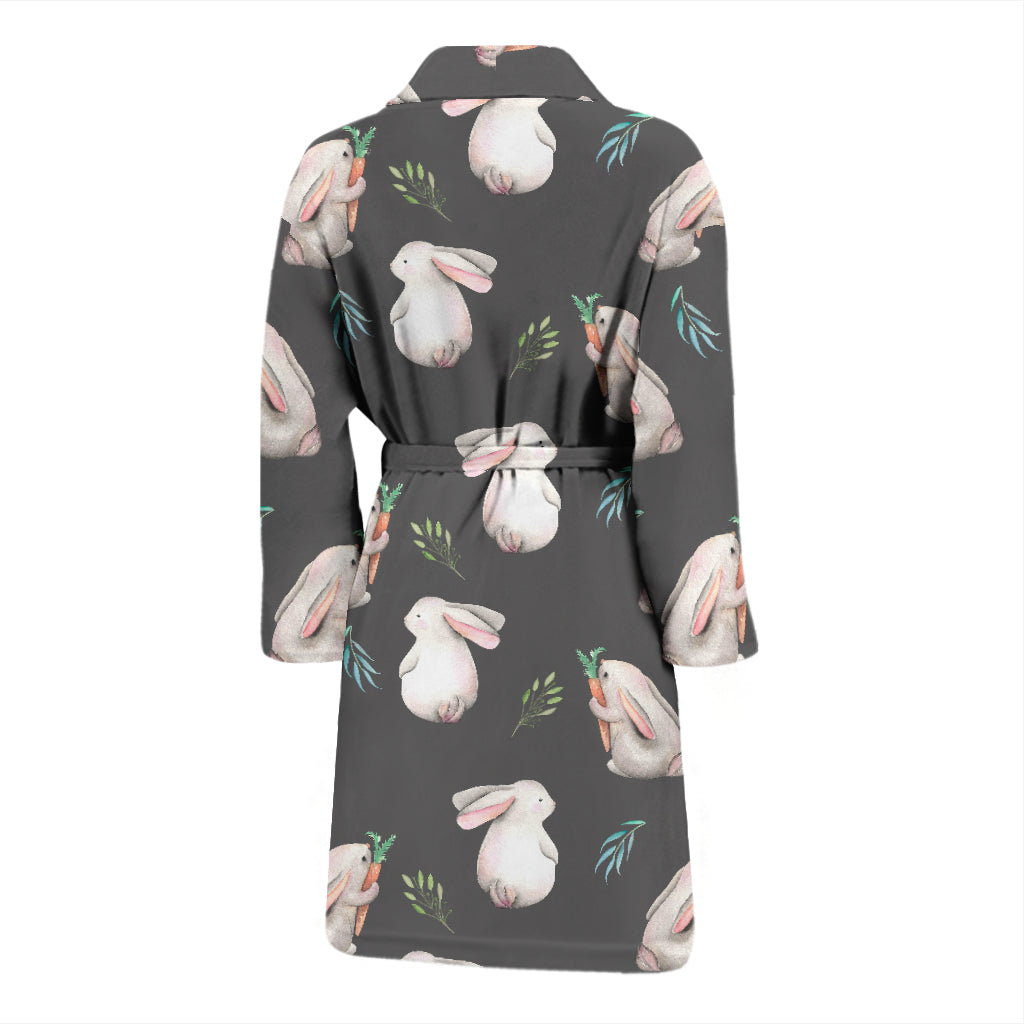 Rabbit Print Design LKS402 Men Bathrobe