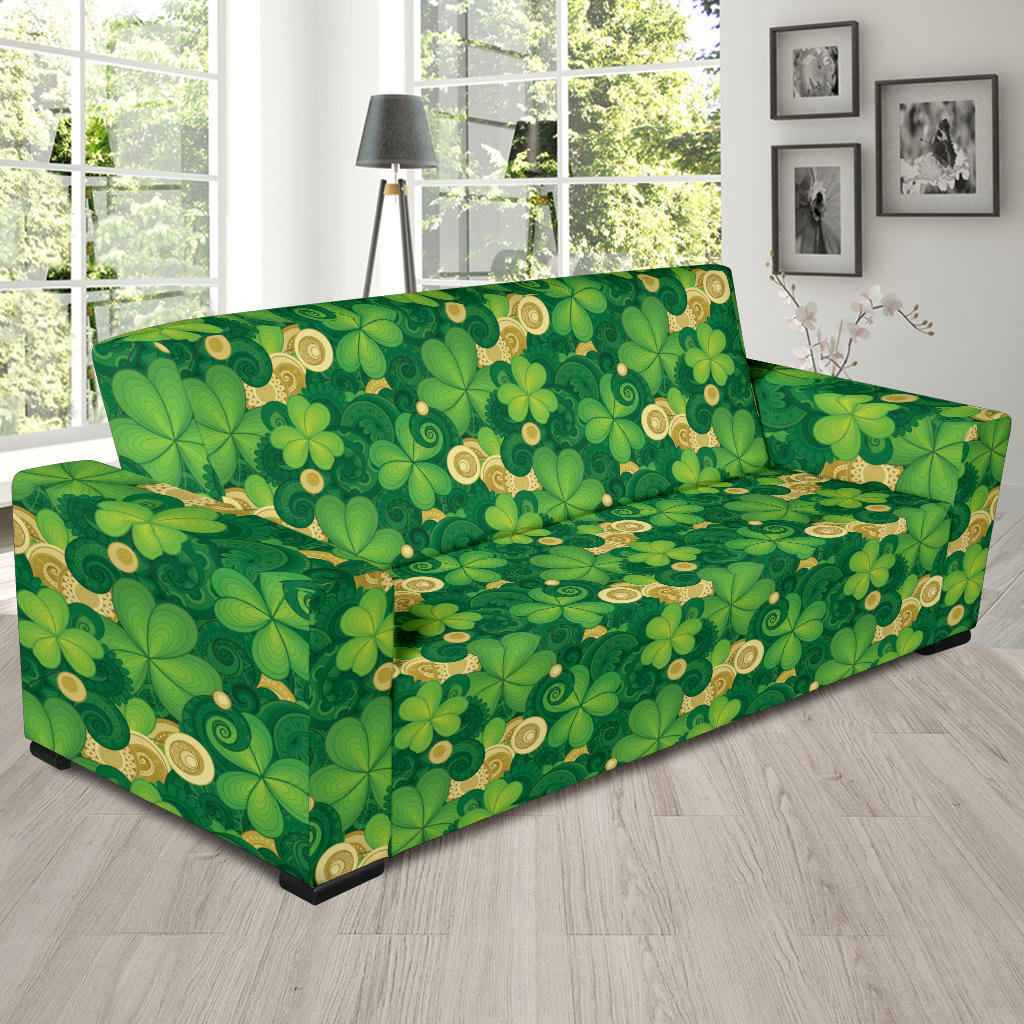 Shamrock Print Design LKS301 Sofa Slipcover
