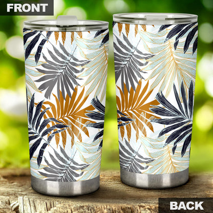 Colorful Tropical Palm Leaves Tumbler