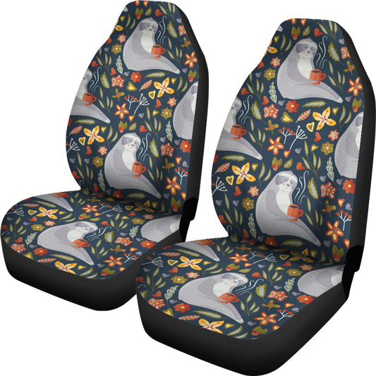 Sloth Print Design LKS303 Car Seat Covers