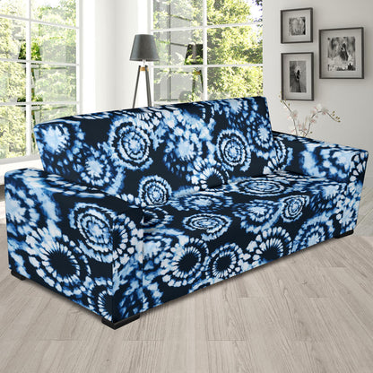 Tie Dye Dark Blue Print Design LKS306 Sofa Slipcover