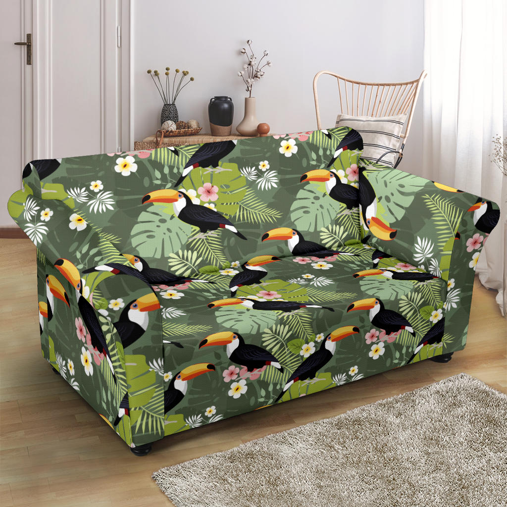 Toucan Print Design LKS304 Loveseat Couch Slipcover