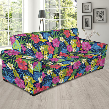 Hibiscus Print Design LKS3010 Sofa Slipcover