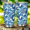 Wave Themed Pattern Print Tumbler