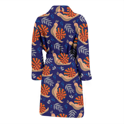 Snail Print Design LKS401 Men Bathrobe