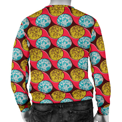 African Fashion Print Pattern Men Long Sleeve Sweatshirt