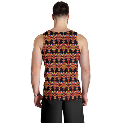 Totem Pole Print Men Tank Top