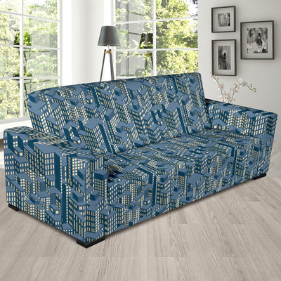 City Pattern Print Design 01 Sofa Slipcover