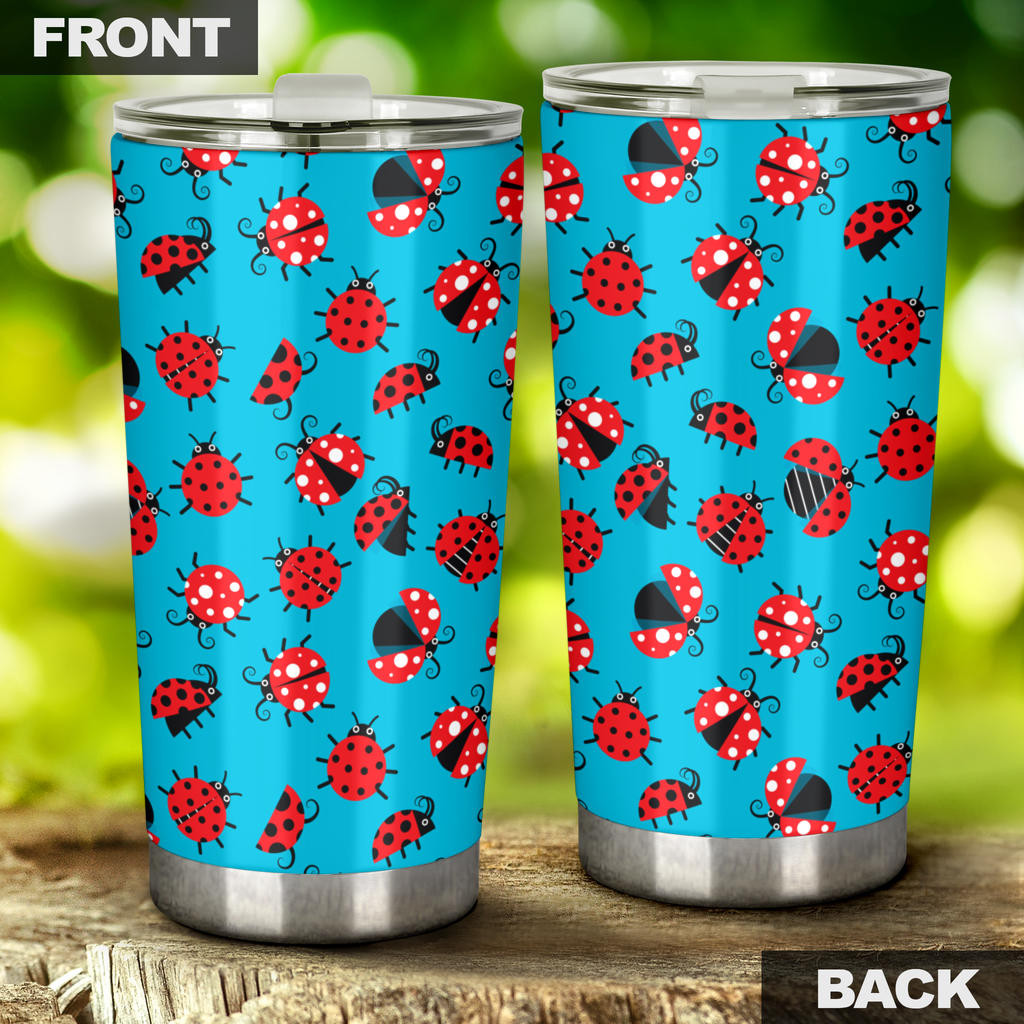 Ladybug Action Print Pattern Tumbler