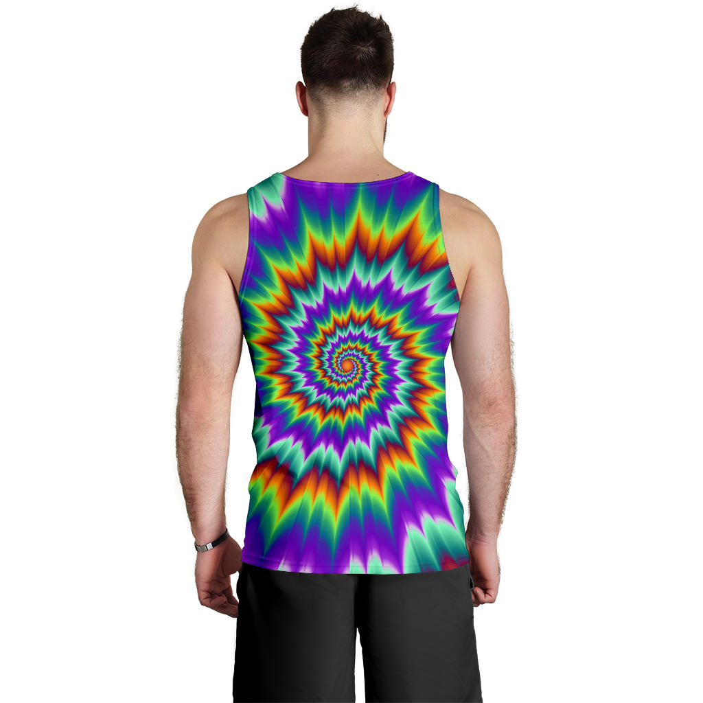 Optical illusion Pulsing fiery spirals Men Tank Top