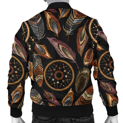 Dream catcher embroidered style Men Bomber Jacket