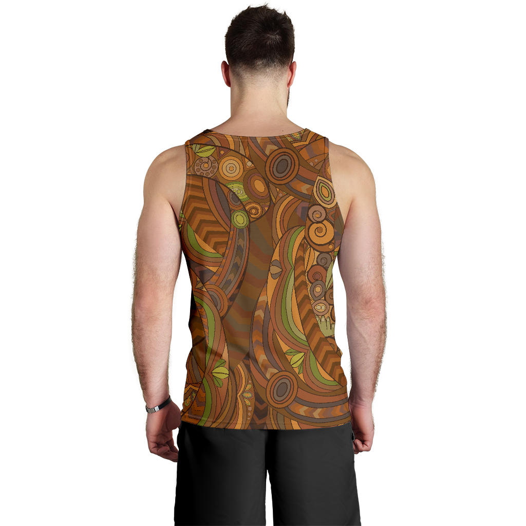 Maori Ornament Design Print Men Tank Top