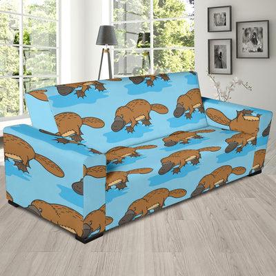 Platypus Pattern Print Design A02 Sofa Slipcover