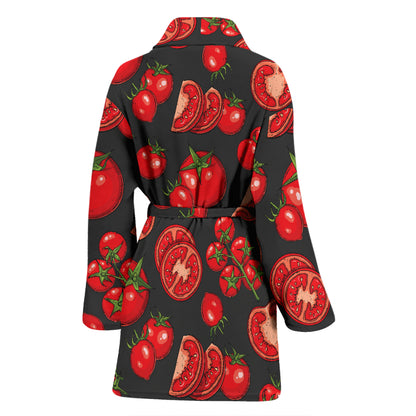 Tomato Print Design LKS303 Women Bathrobe