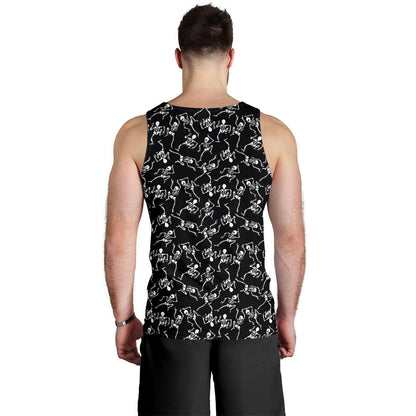 Skeleton Style Print Men Tank Top