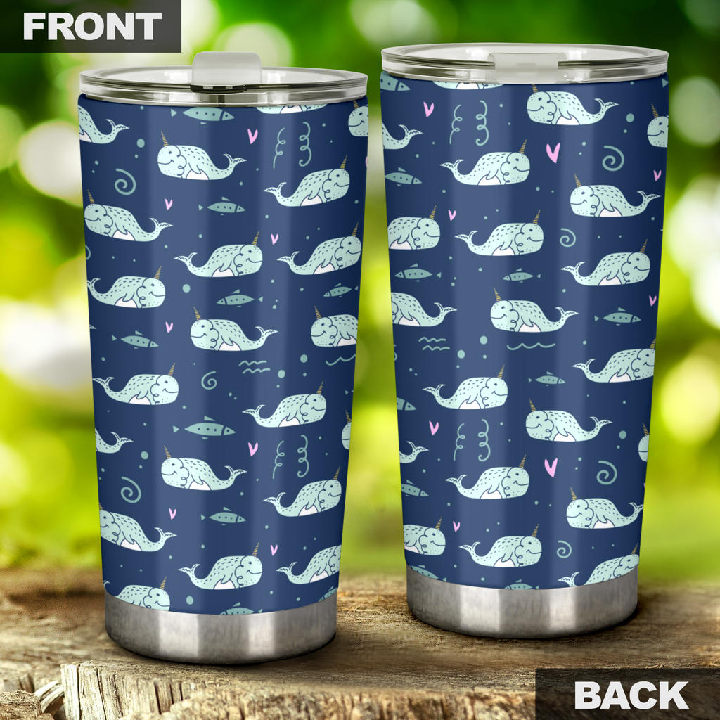Narwhal Design Print Tumbler