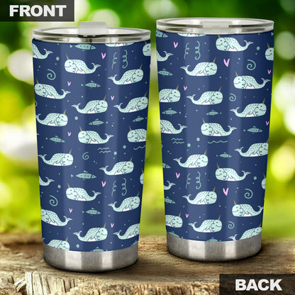 Narwhal Design Print Tumbler