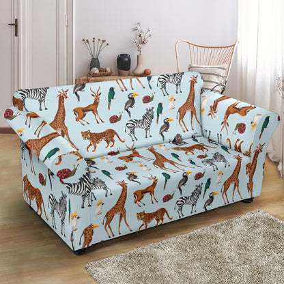 Safari Animal Print Design LKS306 Loveseat Couch Slipcover