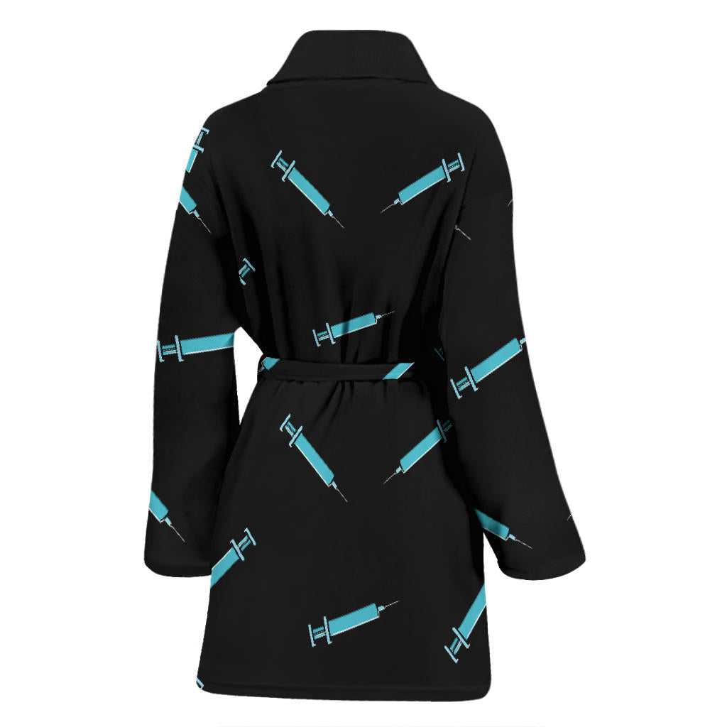 Phlebotomist Pattern Print Design A04 Women Bathrobe