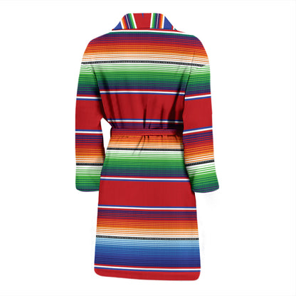 Serape Print Design LKS304 Men Bathrobe