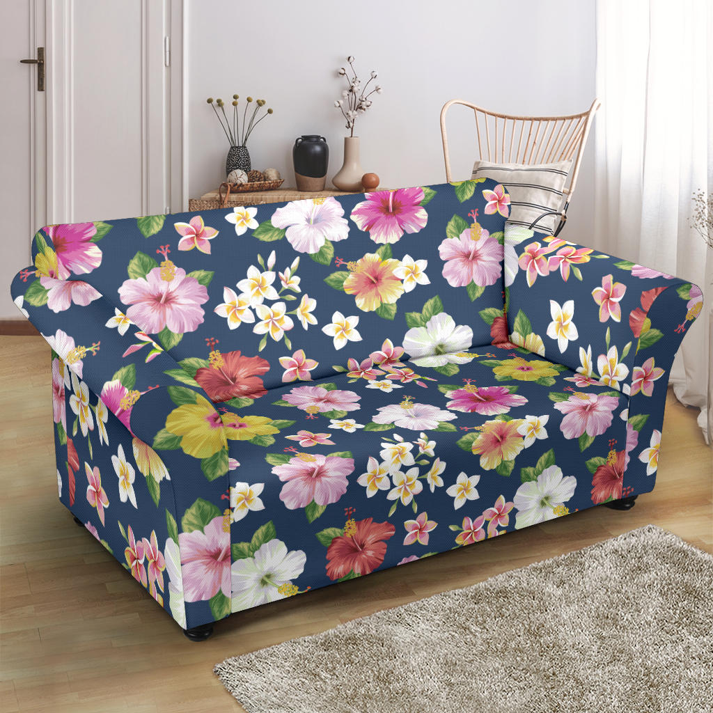 Hibiscus Sweet Print Design LKS304 Loveseat Couch Slipcover