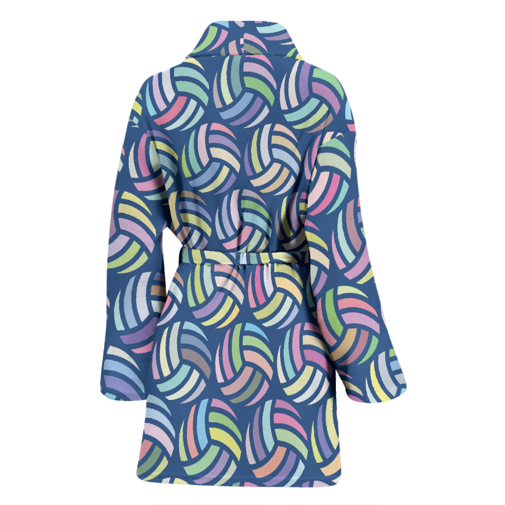 Volleyball Print Design LKS301 Women Bathrobe