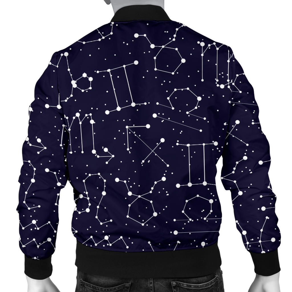 Zodiac Pattern Design Print Men Bomber Jacket
