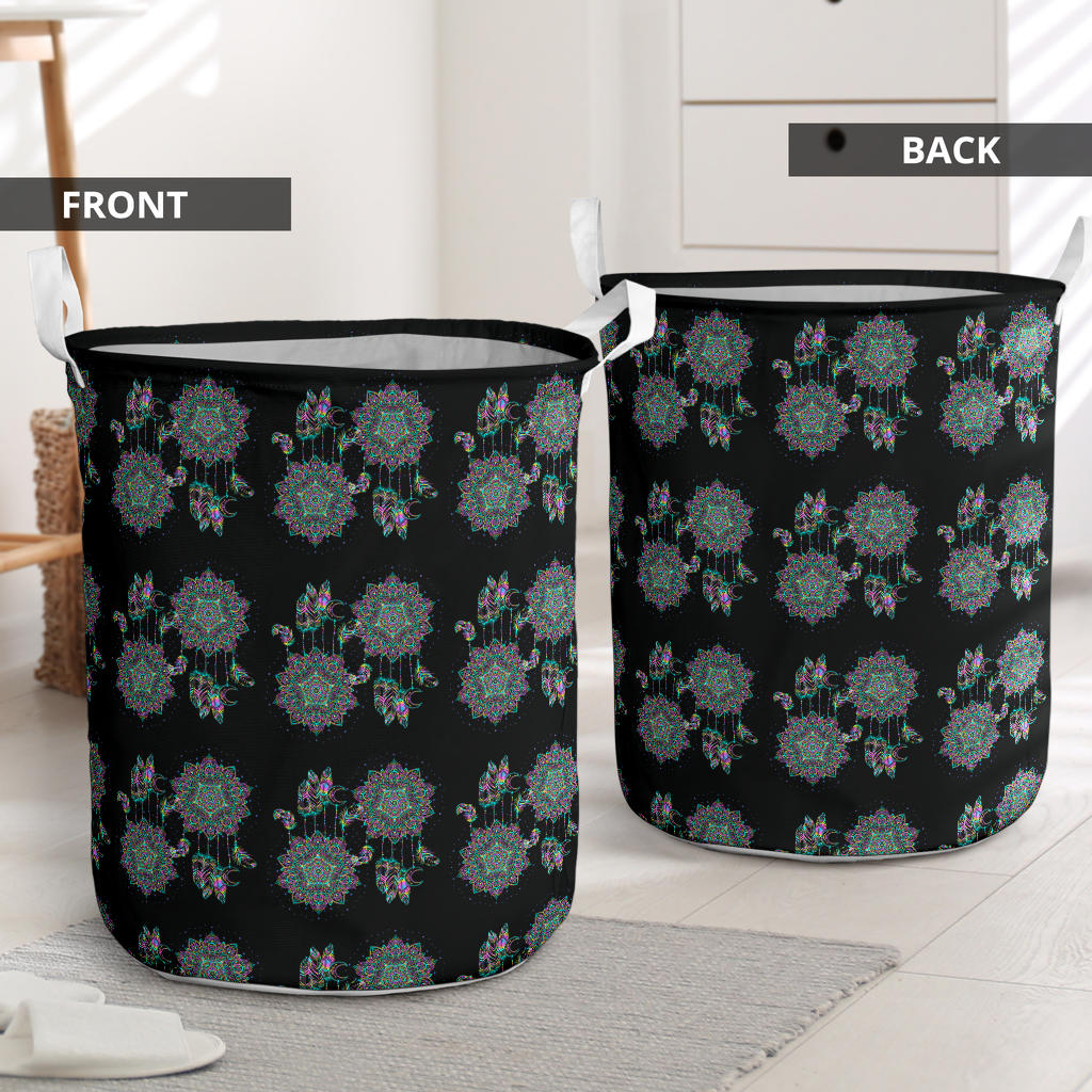 Dream Catcher Colorful Hand Draw Laundry Basket