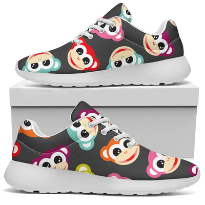 Monkey Head Design Themed Print Athletic Shoes