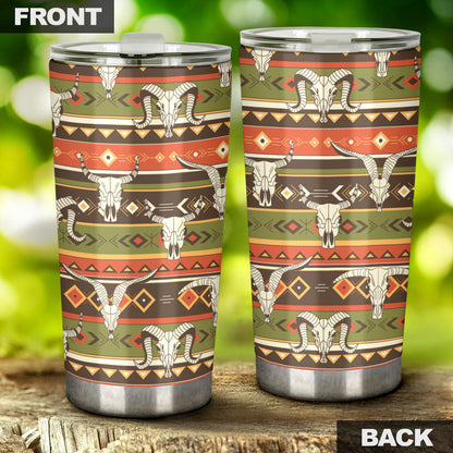 American indian Skull Animal Tumbler