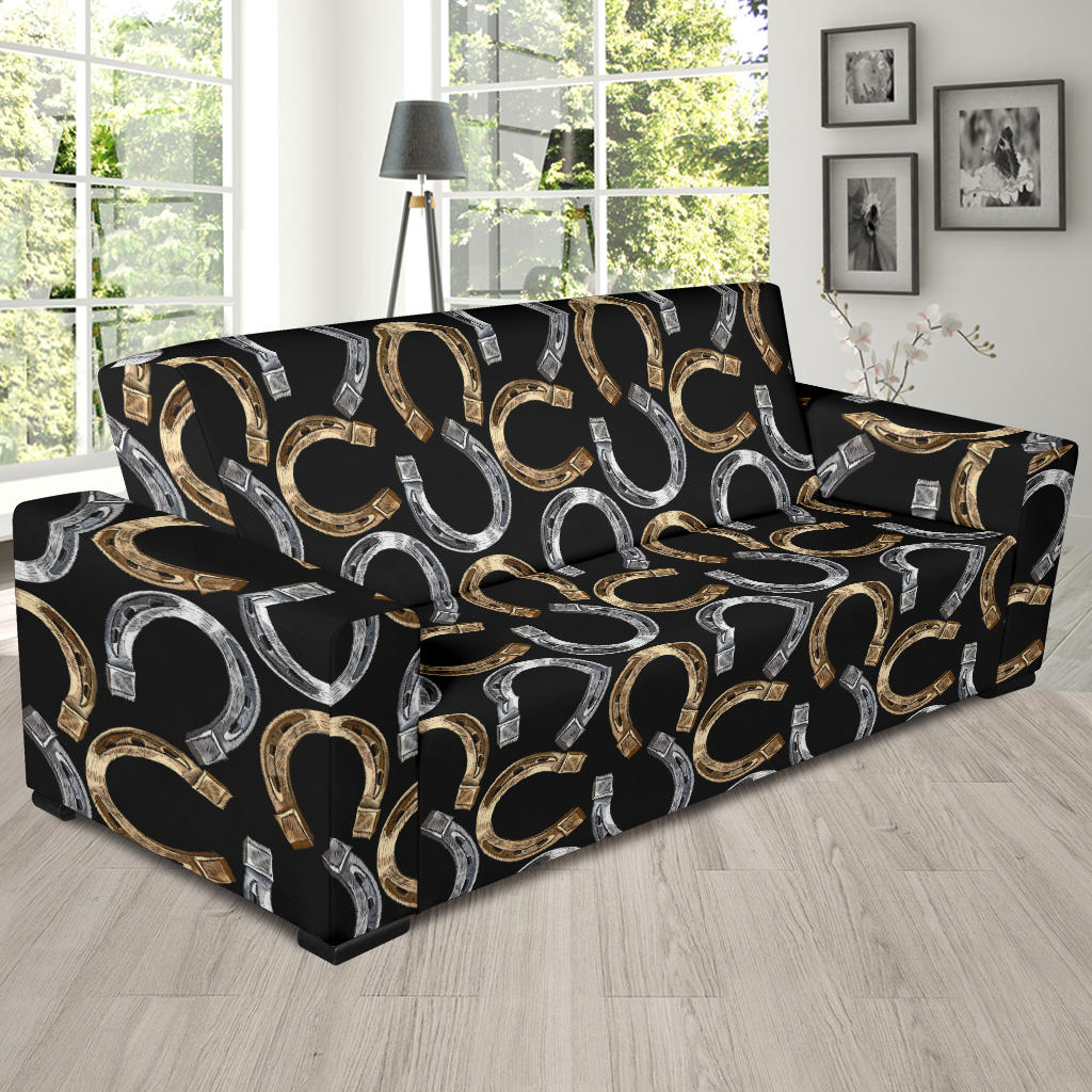 Horseshoe Print Design LKS305 Sofa Slipcover