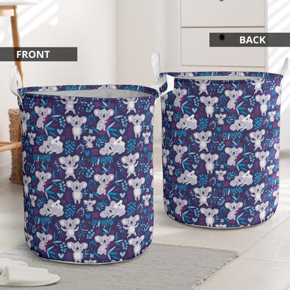 Koala Cute Themed Design Print Laundry Basket