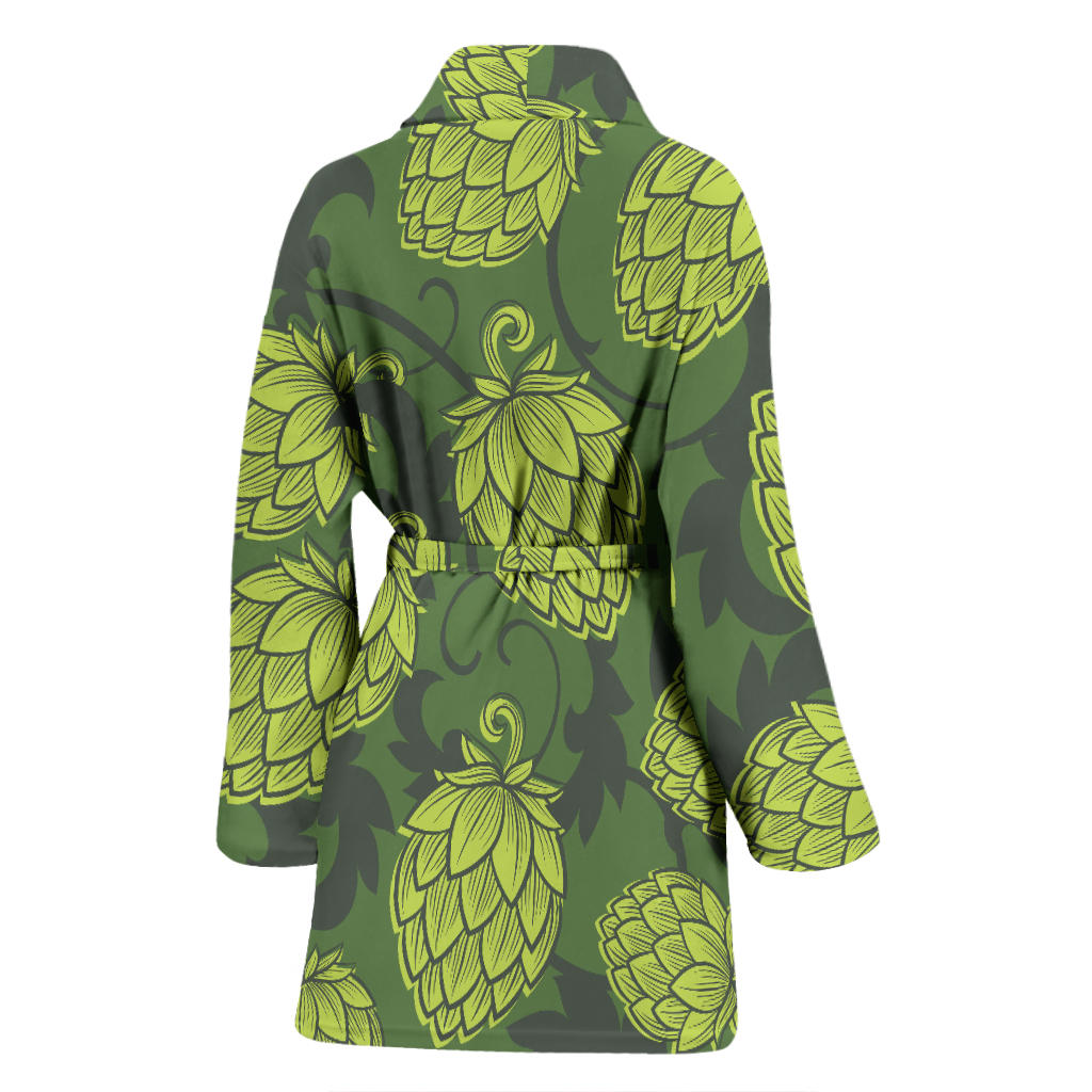 Hope Pattern Print Design 02 Women Bathrobe