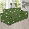 Baseball Pattern Print Design 02 Sofa Slipcover