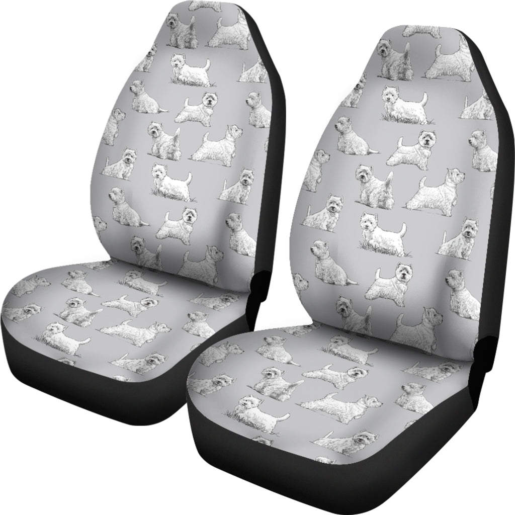Scottish Terriers Print Design LKS3011 Car Seat Covers