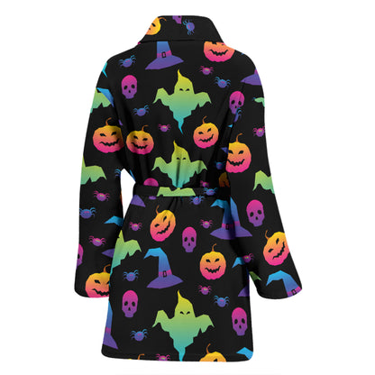Halloween Print Design LKS404 Women Bathrobe