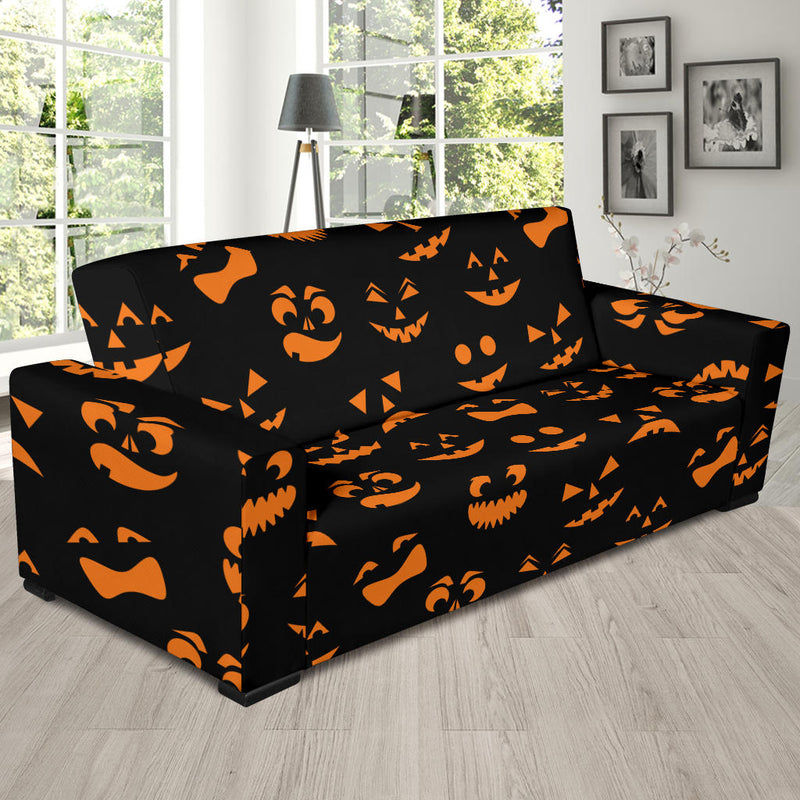 Halloween Pattern Print Design 02 Sofa Slipcover