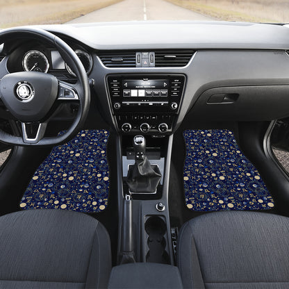 ZodiacThemed Design Print Car Floor Mats Front Back