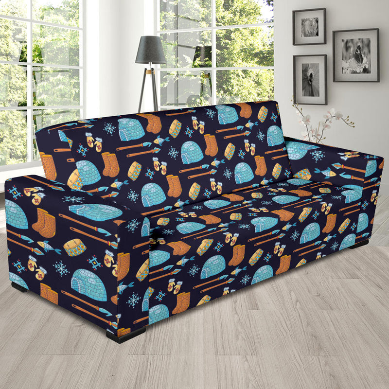 Eskimo Pattern Print Design 02 Sofa Slipcover