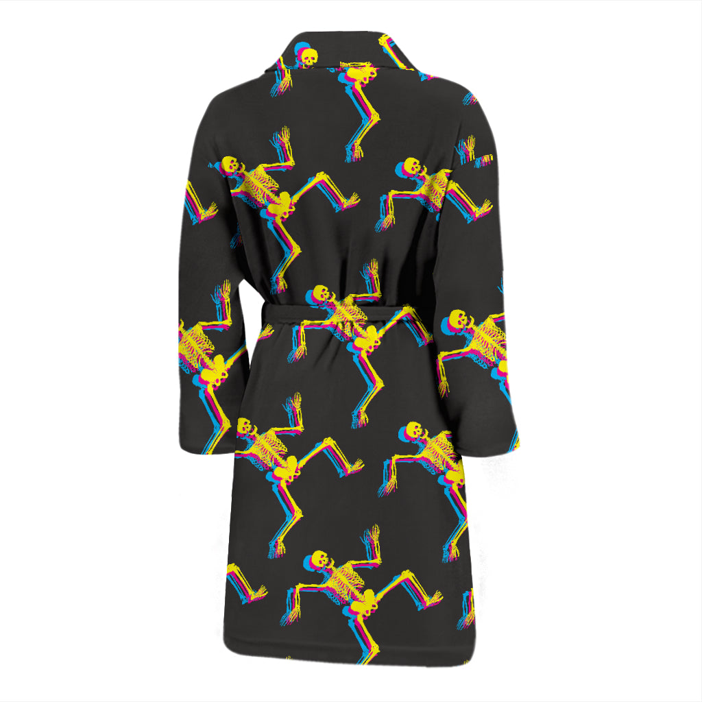 Skeleton Skeleton 3D Print Design LKS301 Men Bathrobe