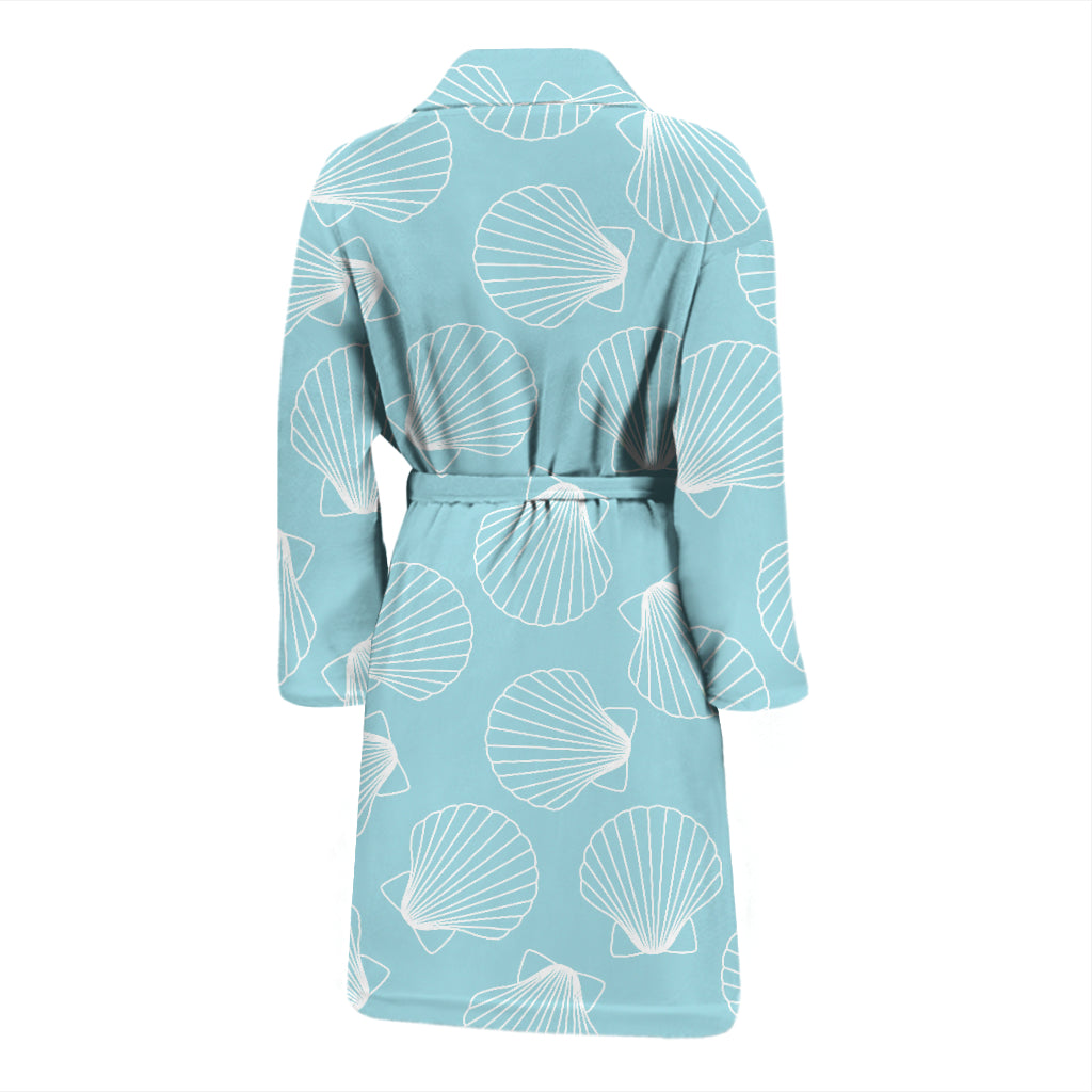 Seashell Print Design LKS3010 Men Bathrobe