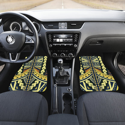 Polynesian Tattoo Print Car Floor Mats Front Back