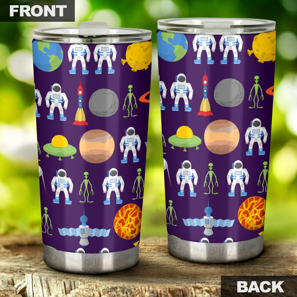 Alien Astronaut Planet Tumbler