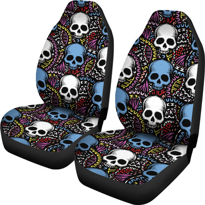 Skull Print Design LKS305 Car Seat Covers