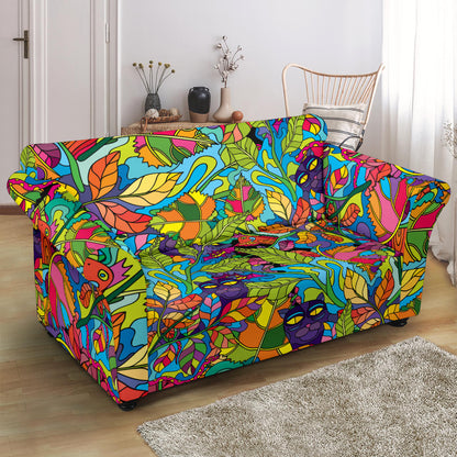 Trippy Print Design LKS301 Loveseat Couch Slipcover