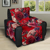 Rose Red Pattern Print Design RO07 Recliner Cover Protector