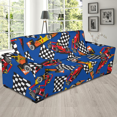 Racing Pattern Print Design A01 Sofa Slipcover