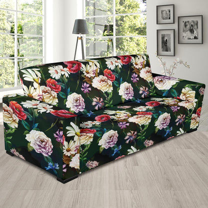 Summer Floral Print Design LKS303 Sofa Slipcover