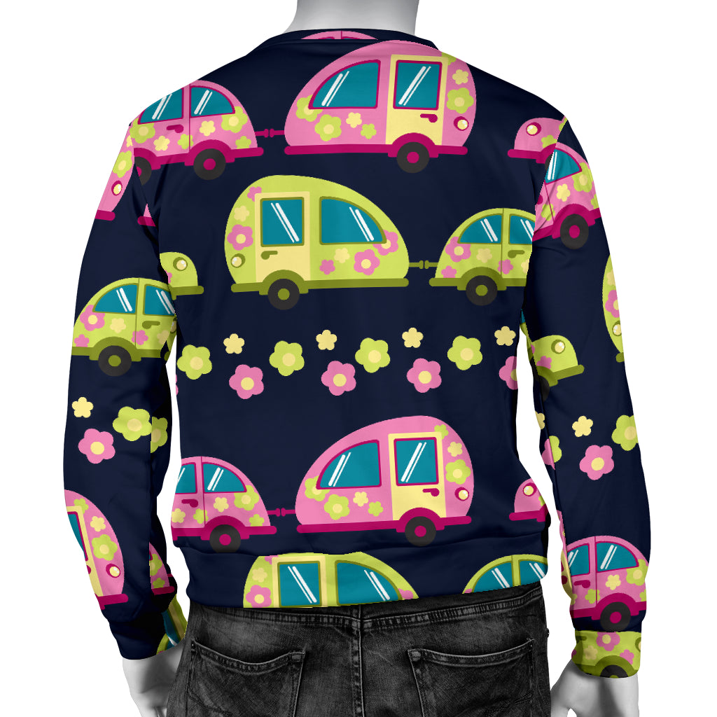 Camper Cute Camping Design No 3 Print Men Long Sleeve Sweatshirt