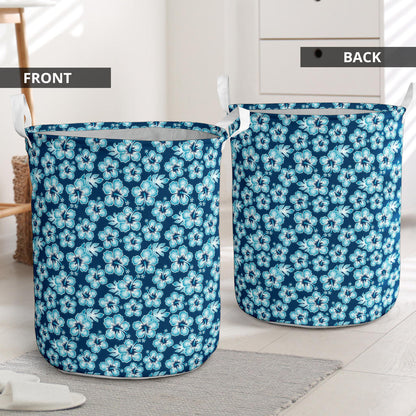 Hibiscus Flower Hawaiian Themed Laundry Basket
